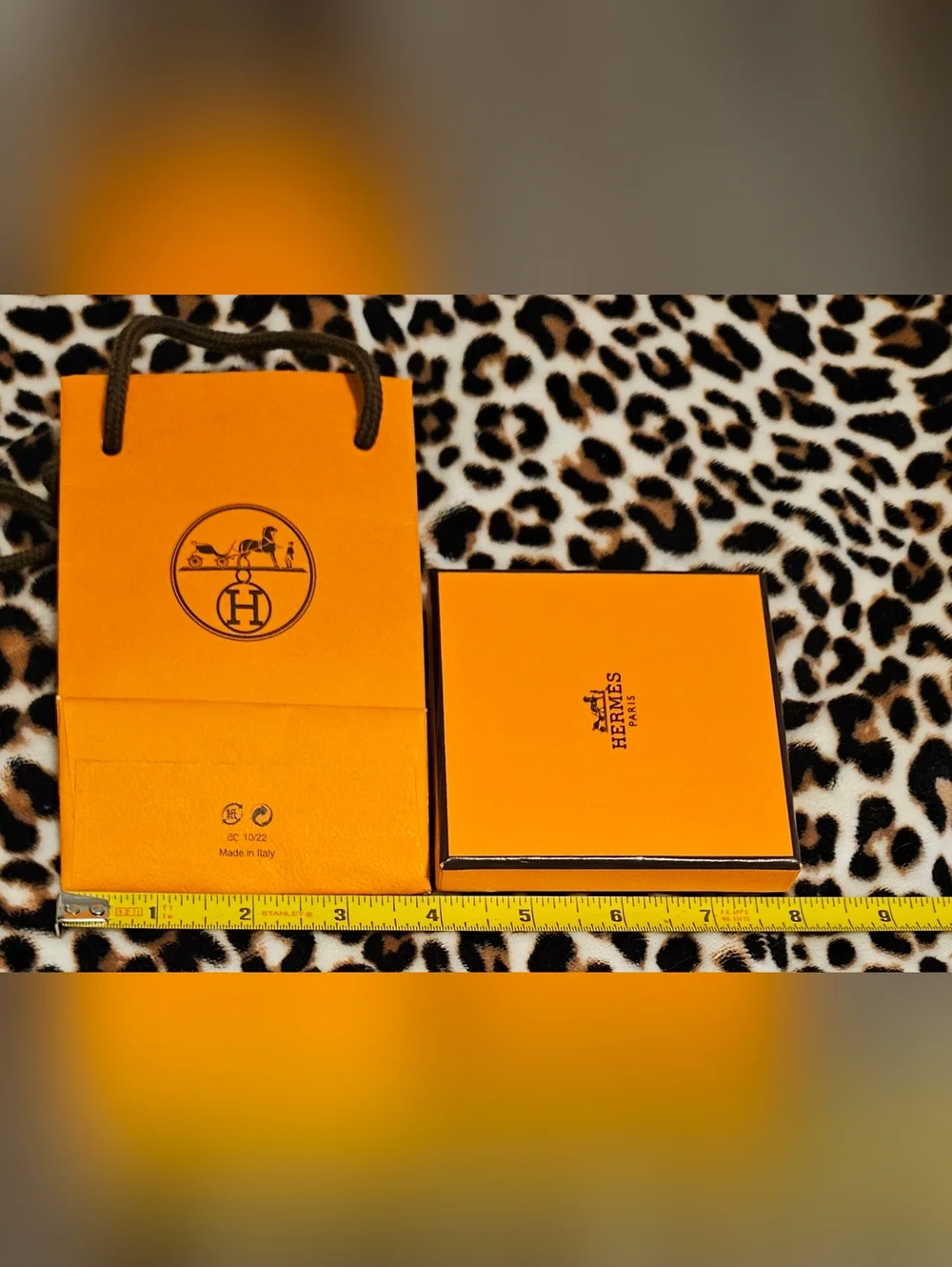 NEW Hermès Small Orange Gift Box Bag Set Booklet Jewelry Storage Scarf Travel - Picture 15 of 16